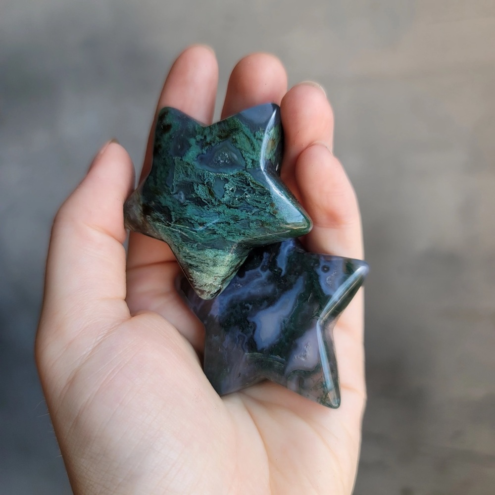 Green Agate crystals - Picture 2 of 3